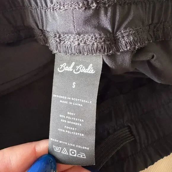 Bad Birdie Black Performance Golf Shorts Small Pockets Country Club Outdoors - Picture 6 of 9